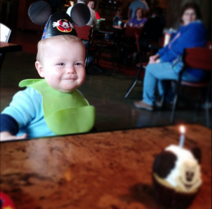 Simple first birthday at Disney World