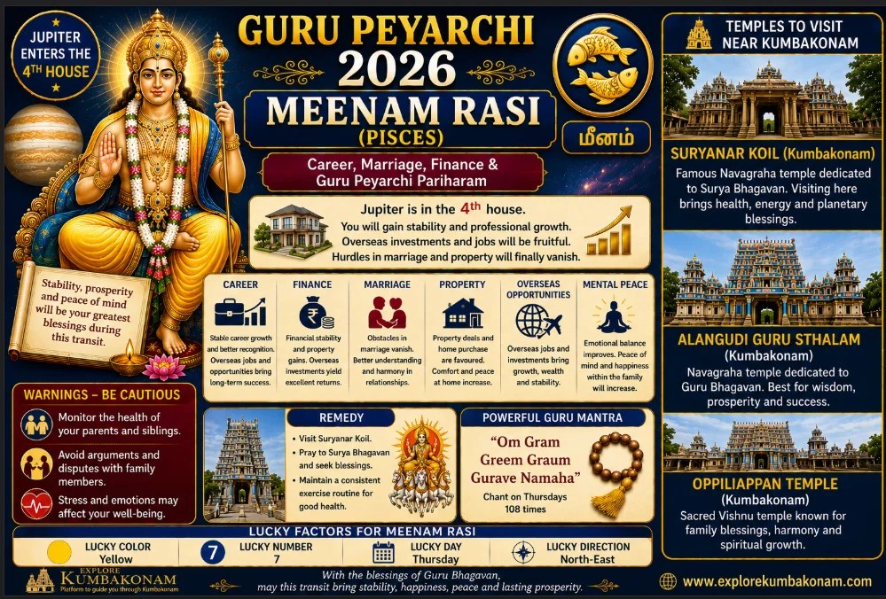 50 Must Visit Temples In Kumbakonam Timings History Map 2026 Guide Meenam 