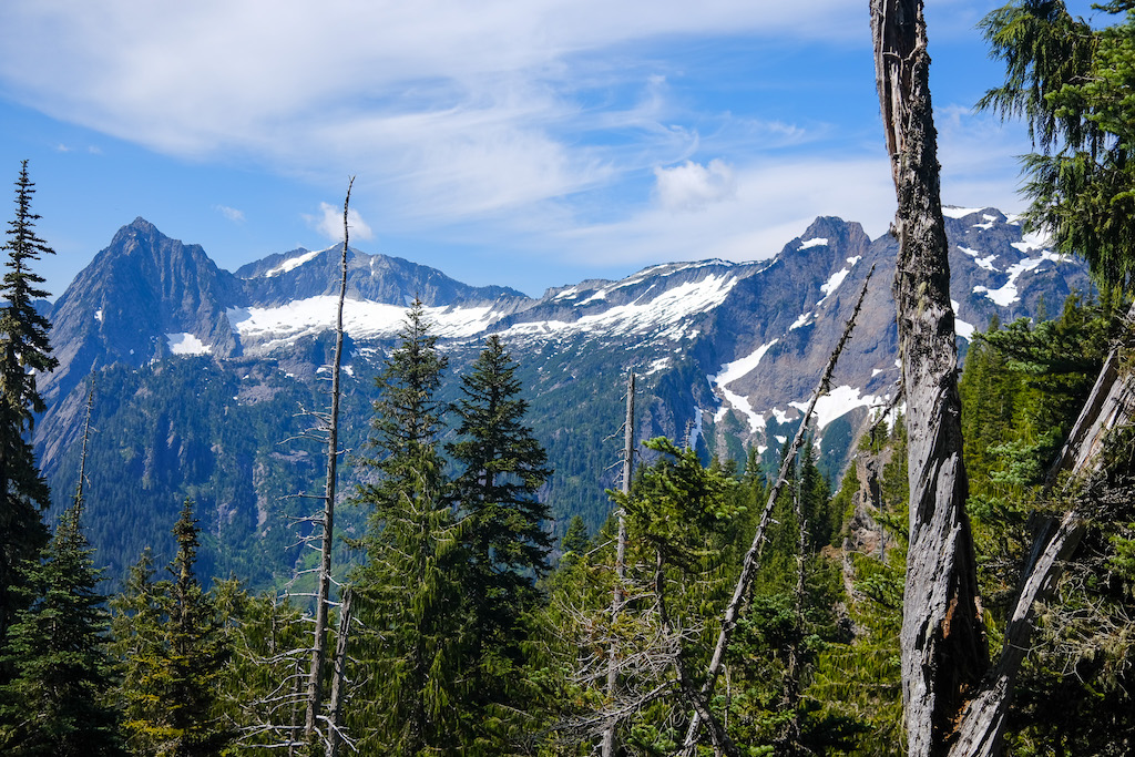 Alpine Stretch of the Mount Dickerman Trail in the North Cascades