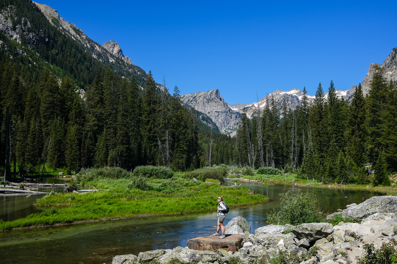 Exploren Borgen on the Cascade Canyon Trail in Grand Tetons