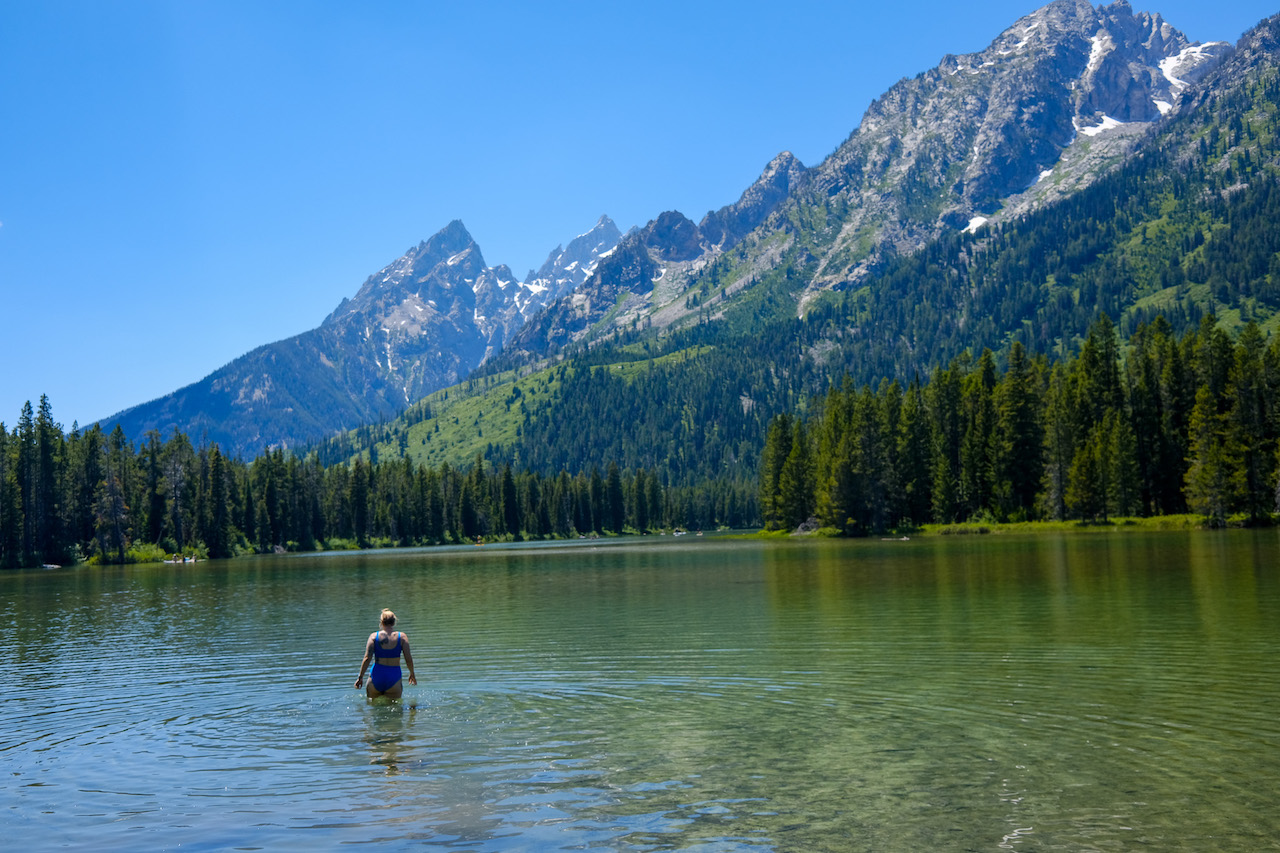 String Lake in Grand Tetons National Park. Swimming is a MUST in your 24 hours in Grand Tetons