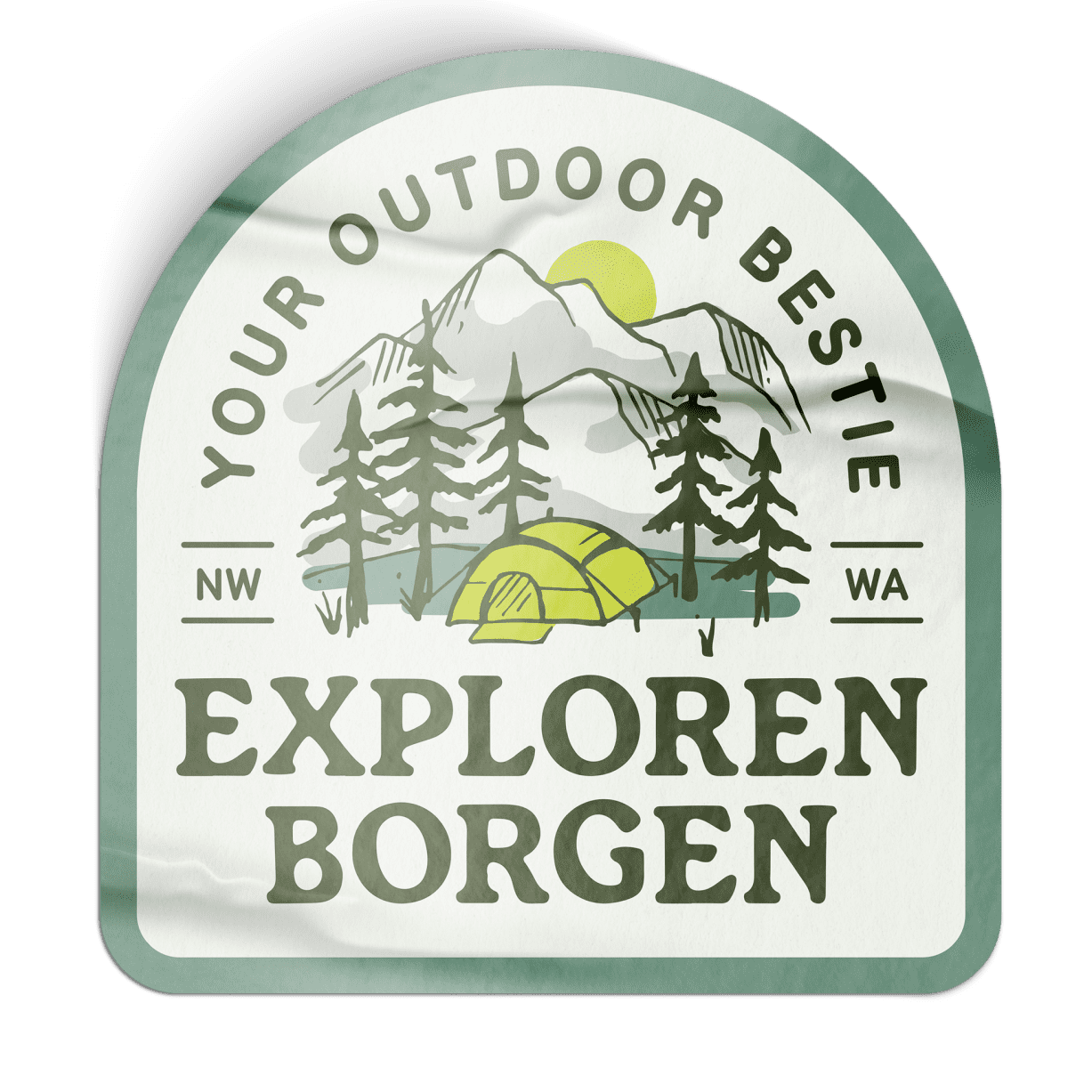 Exploren Borgen patch sticker
