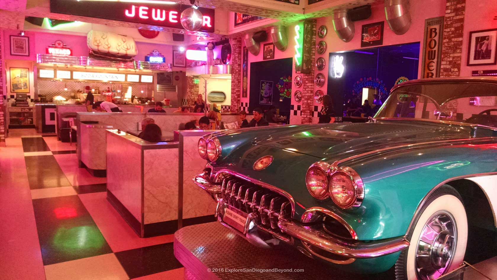 Entrance to Corvette Diner