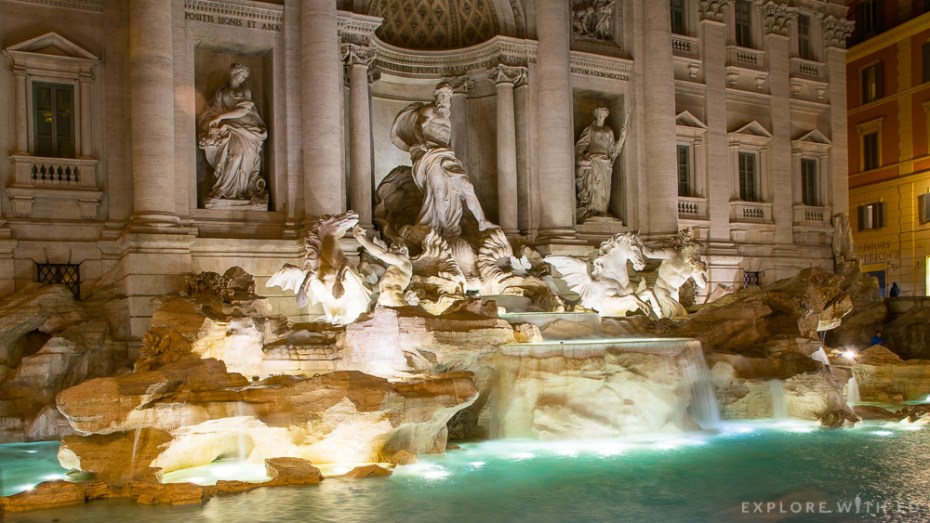 Trevi Fountain at night