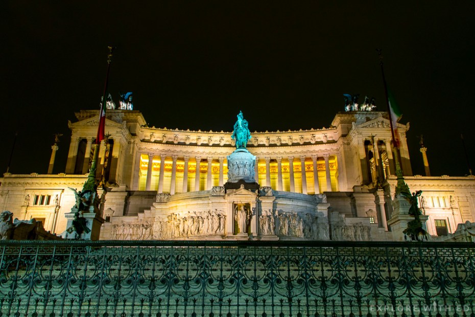 The National Monument to Victor Emmanuel II in Rome on the Piazza Venezia