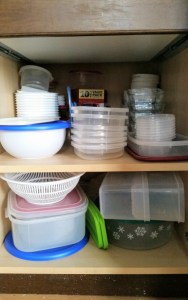Kitchen declutter - before decluttering
