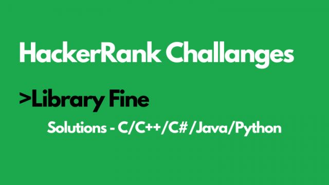 Hackerrank Library Fine Solution Martin Kysel Coding Challenges - Download Elegant City Photo | 4K