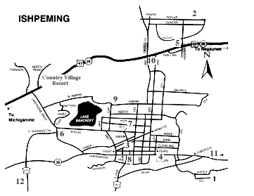 Marquette County And Ishpeming Michigan Maps Upper Peninsula Ishmap 