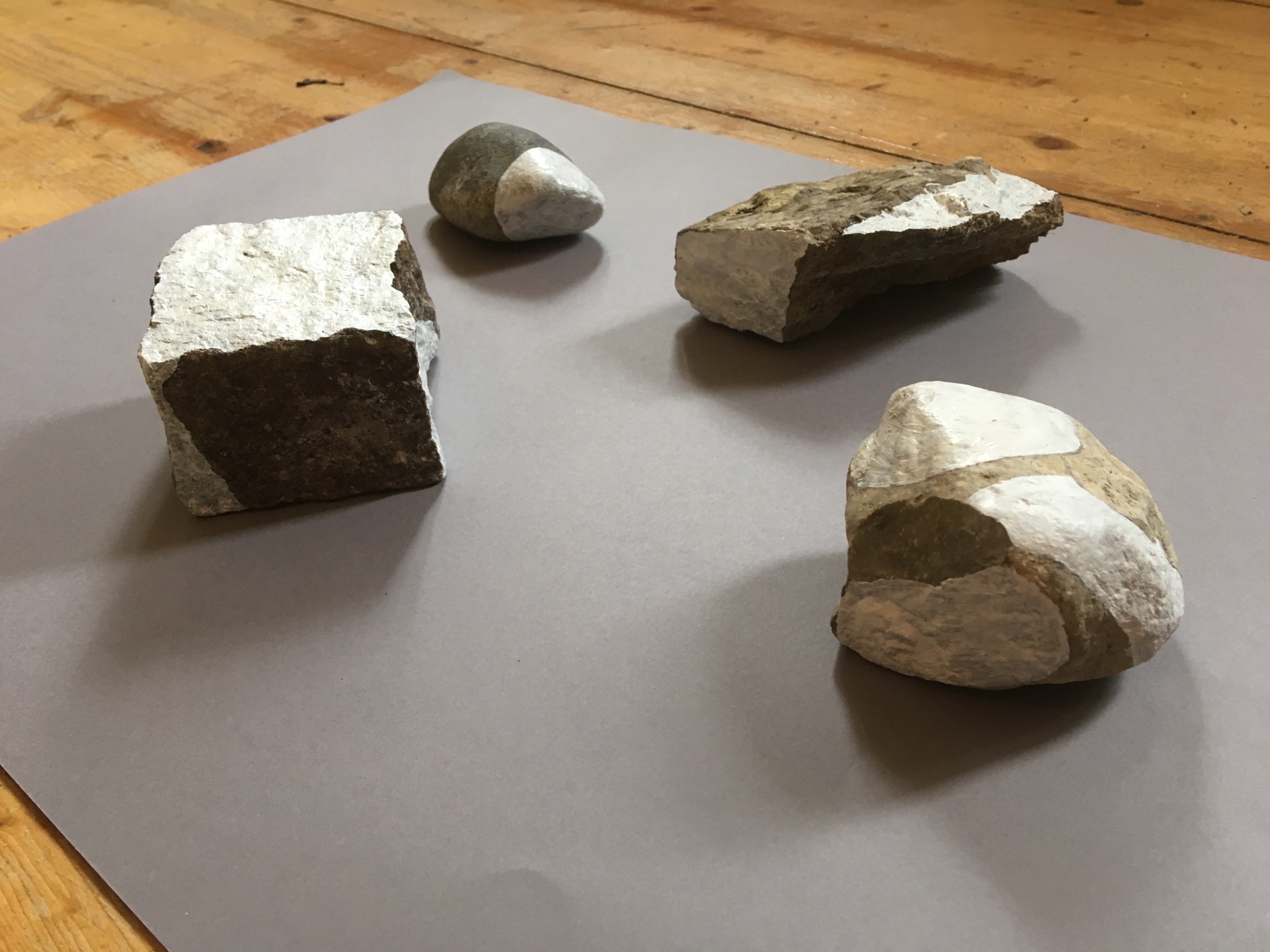 stones grey floor