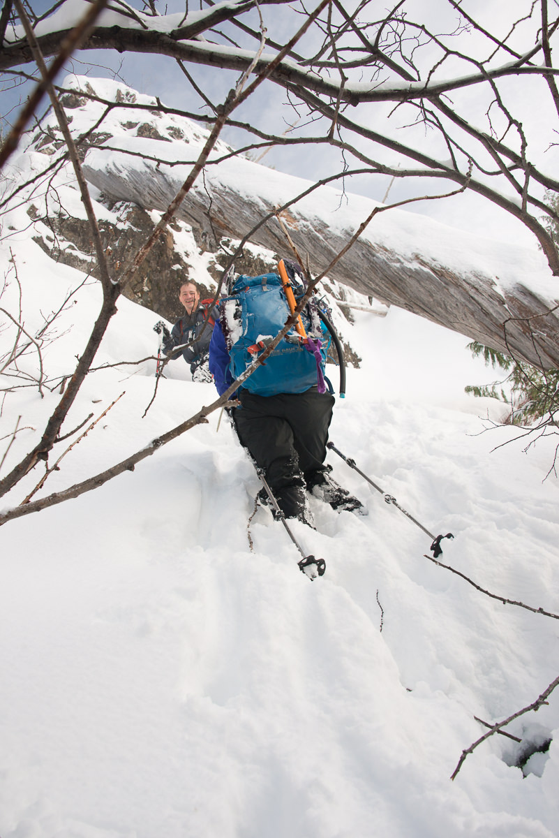 Snowshoeing on Mount Milner Explorington