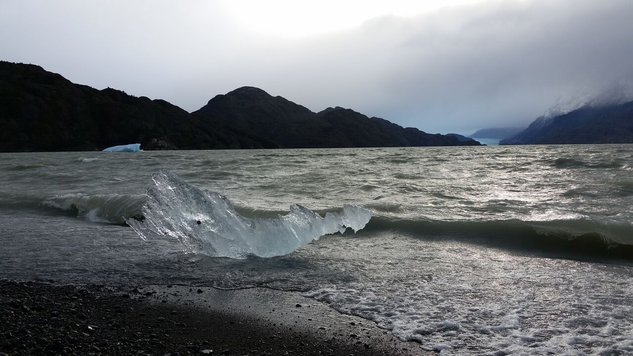 Glacial Ice on Beach