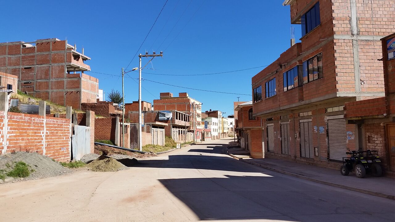 Street where man peed