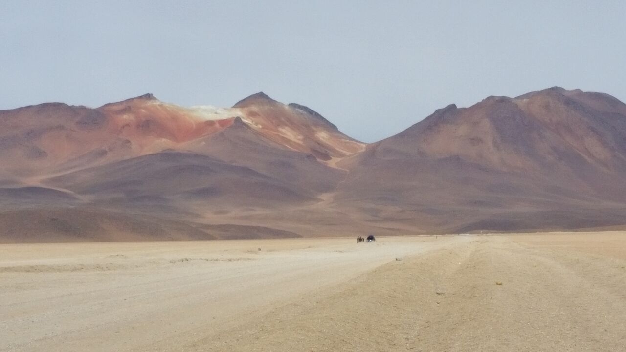 Bad pic, but multicolored mountain