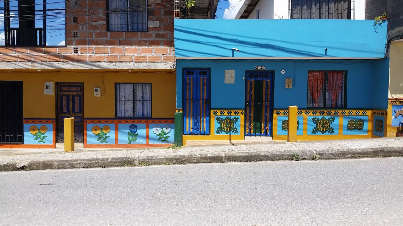 Zocalos in Guataupe Colombia.