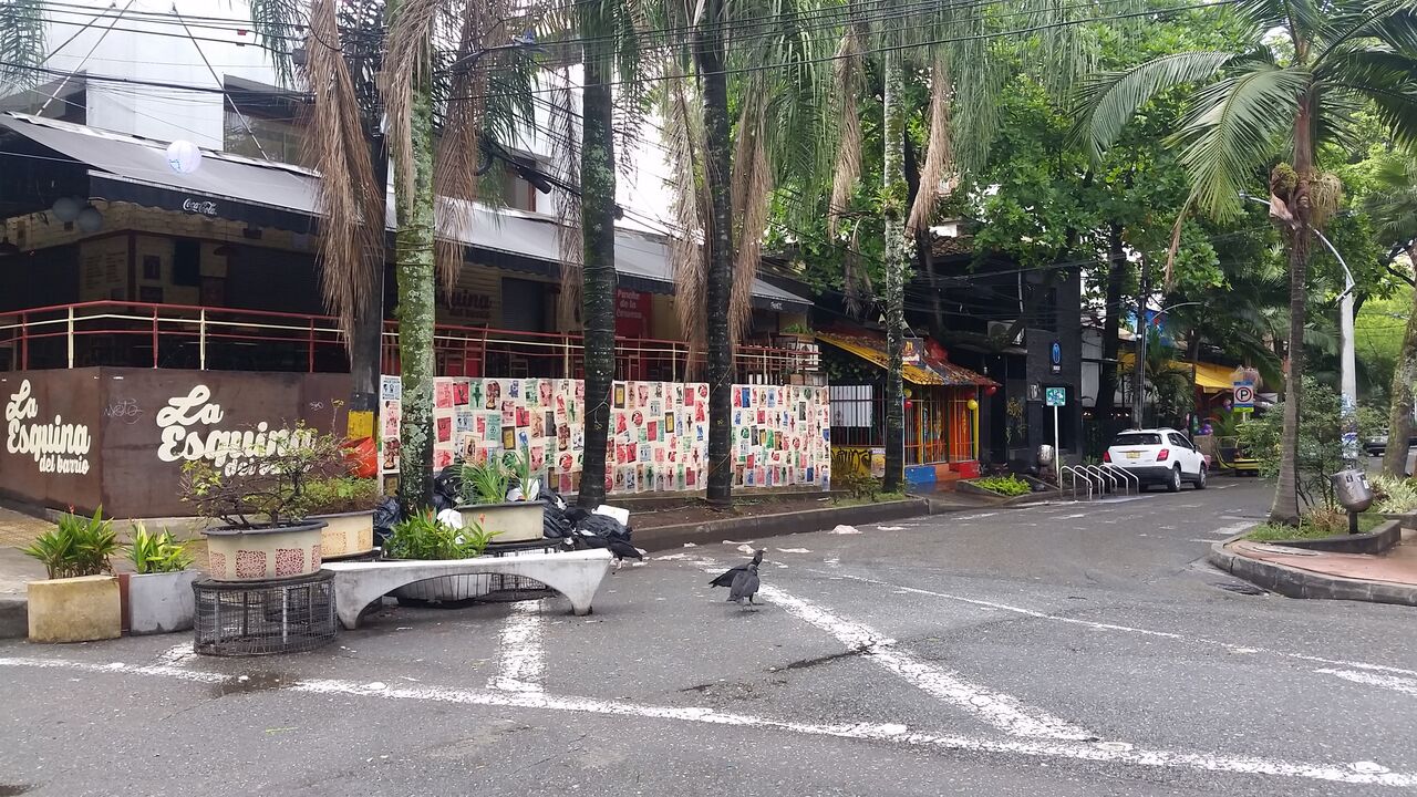 Lleras Park in El Pablado district of Medellin