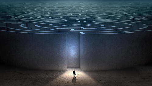 Confronting My Own Thoughts Exploring Your Mind - Premium Mobile Sunset Illustrations | Free Download