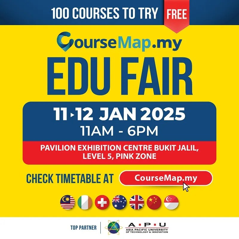 CourseMap My Edu Fair 2025 Pavilion Bukit Jalil Expolah Malaysia Coursemap Edu Fair 202501