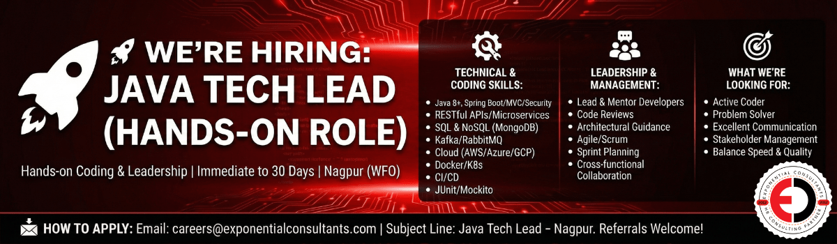 Java Tech Lead Nagpur