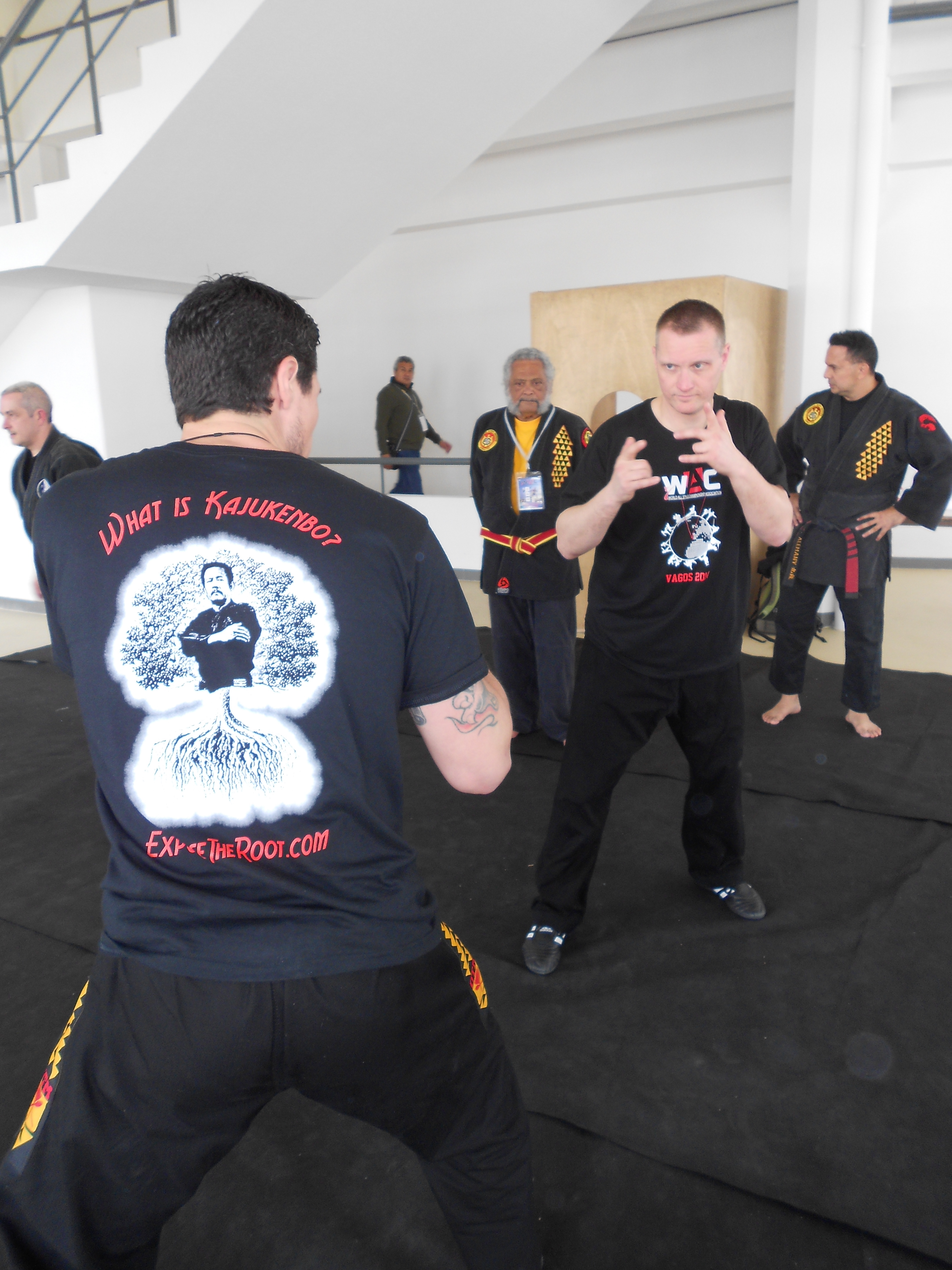 Sifu Lucas S. and SiGung David Z getting in some training