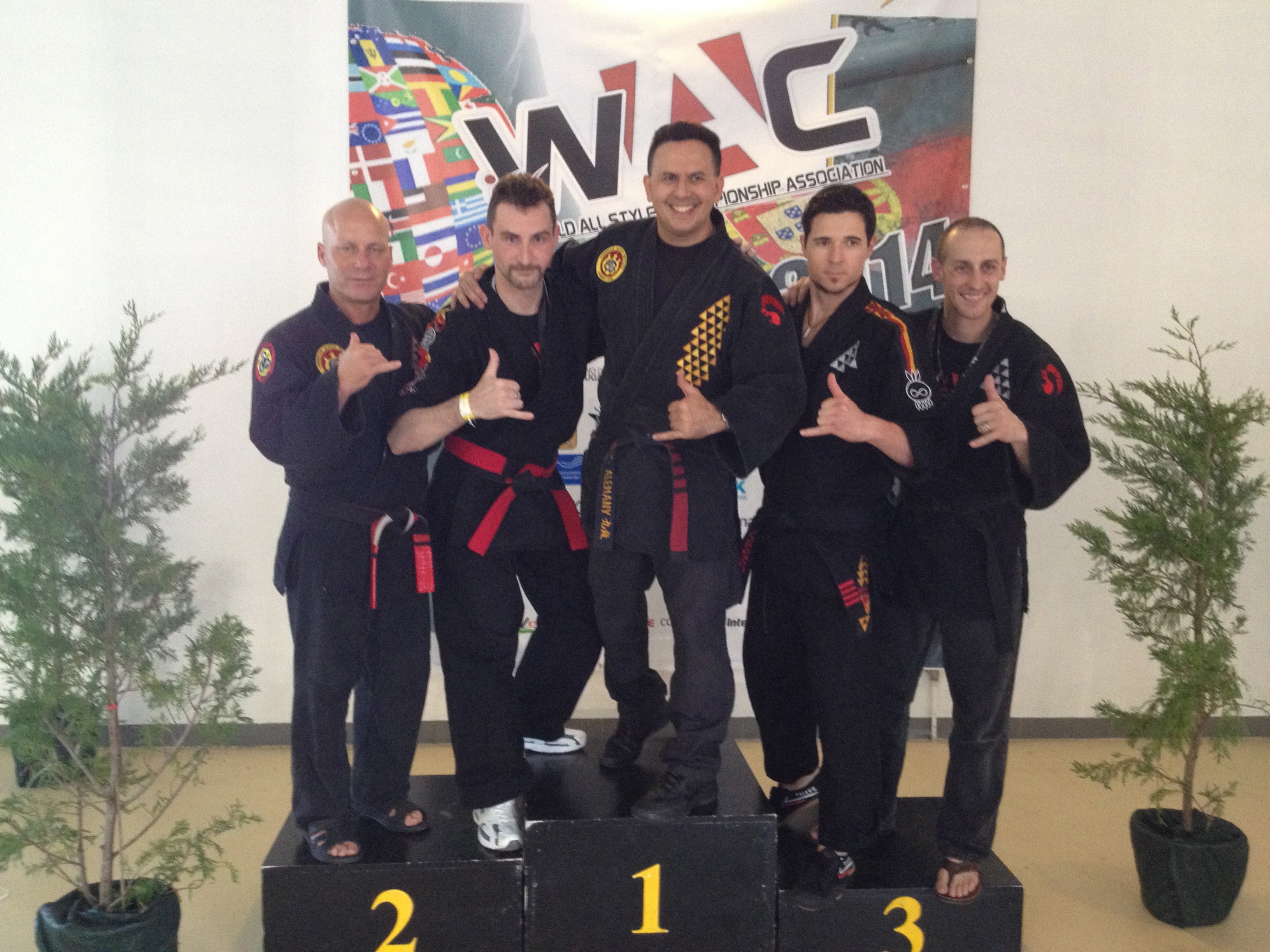 Martial Artis Joe Burns hanging loose with ETS