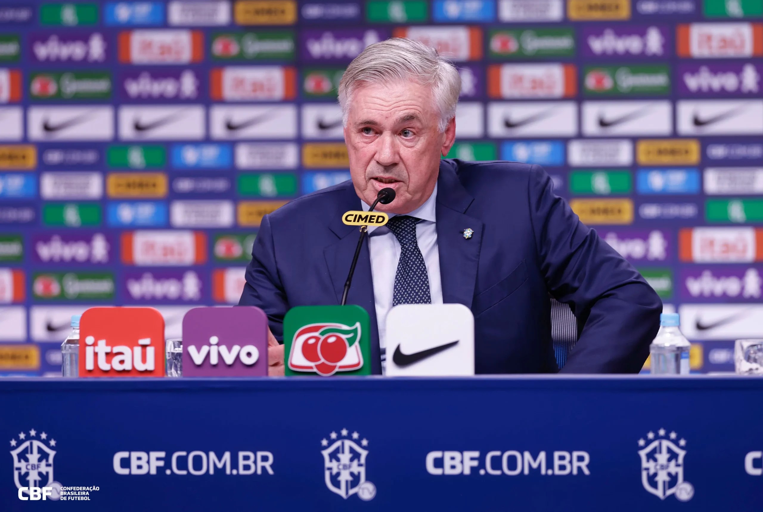Já classificada para a Copa, Ancelotti convoca Seleção Brasileira para a última rodada das eliminatórias
