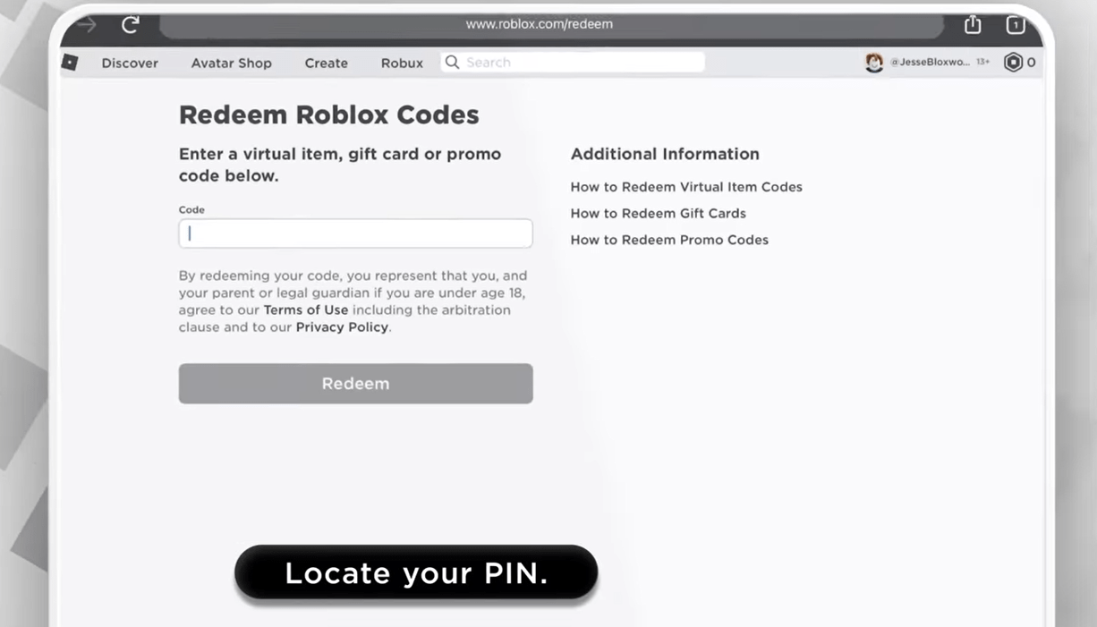 Roblox Gift Card Redeem Codes Active September 2024 EXputer Com The Screen That Should Display While Redeeming Roblox Gift Card 