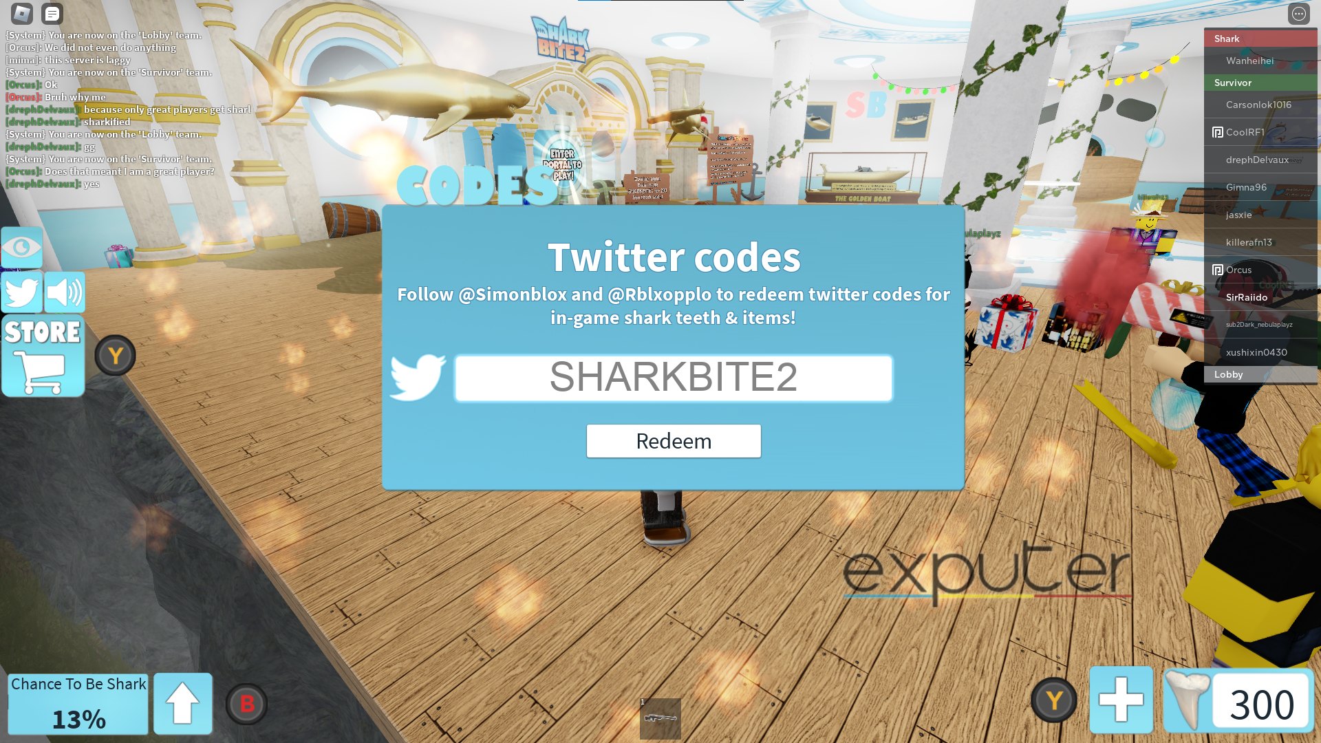 Sharkbite Codes Redeeming SharkBite Codes 
