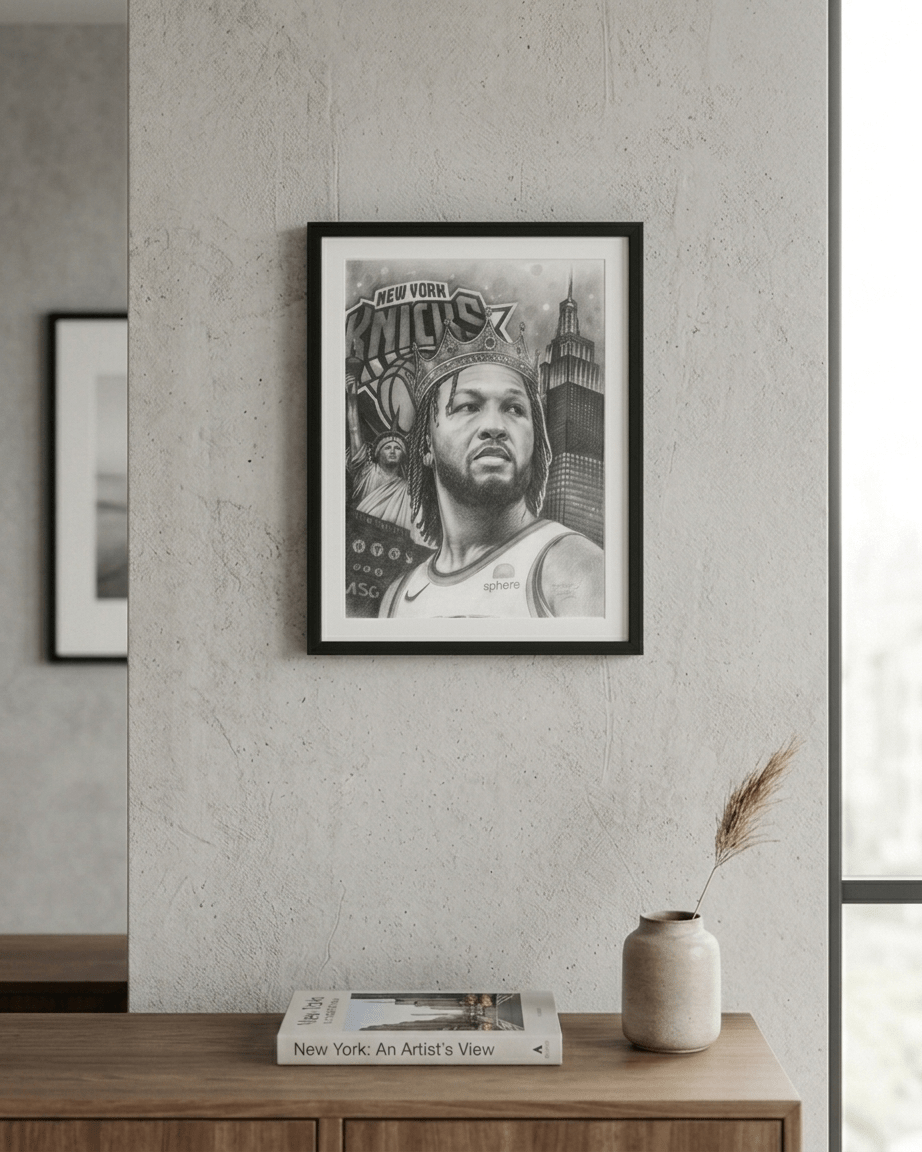 Jalen Brunson Portrait (Limited Print)