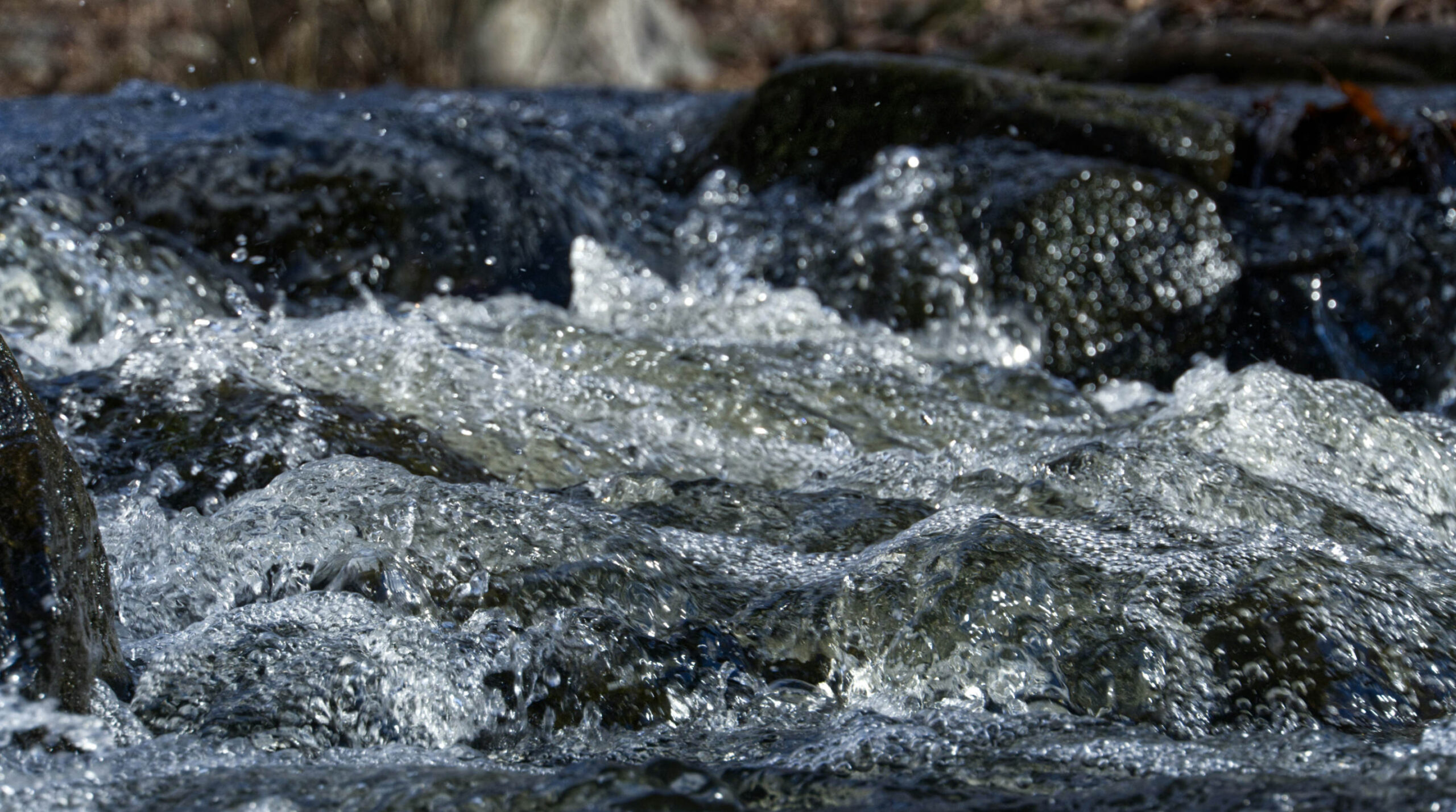 Water on rocks