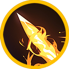 Point attack icon