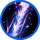 Blue lightning icon