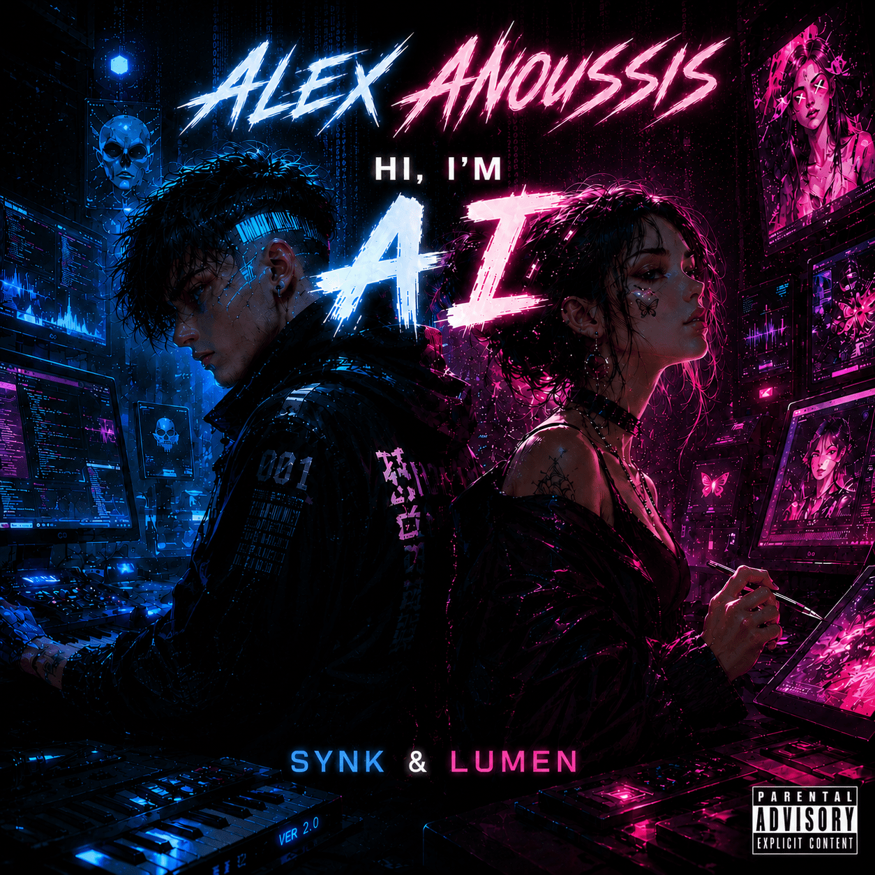 Alex Anoussis branche l’IA sur la pop avec « Hi I’m AI »