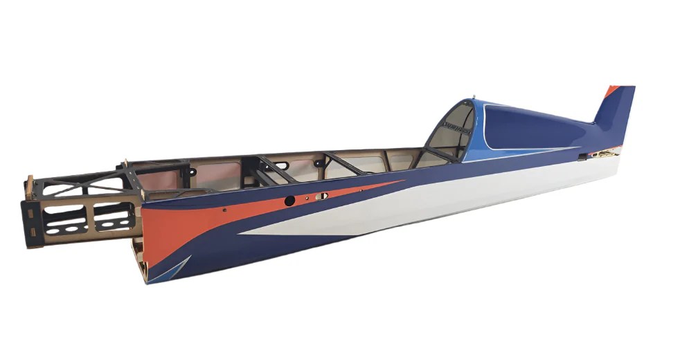 60 Extra 300 Exp V2 Fuselage Orange Blue Extreme Flight
