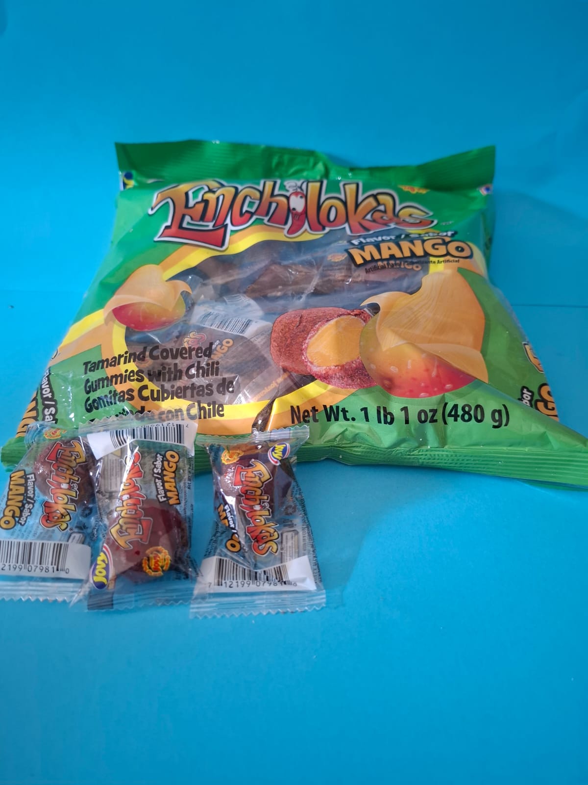 Encholokas Mexican candy Mango Flavour 40 per bag