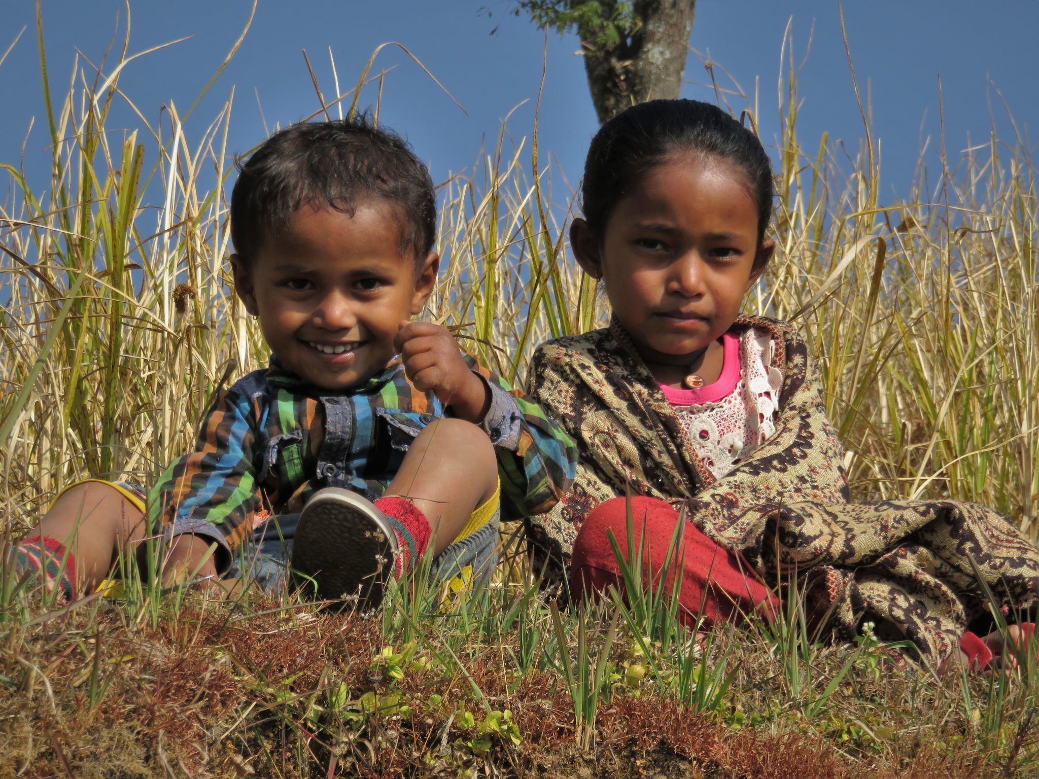 Niños nepalíes