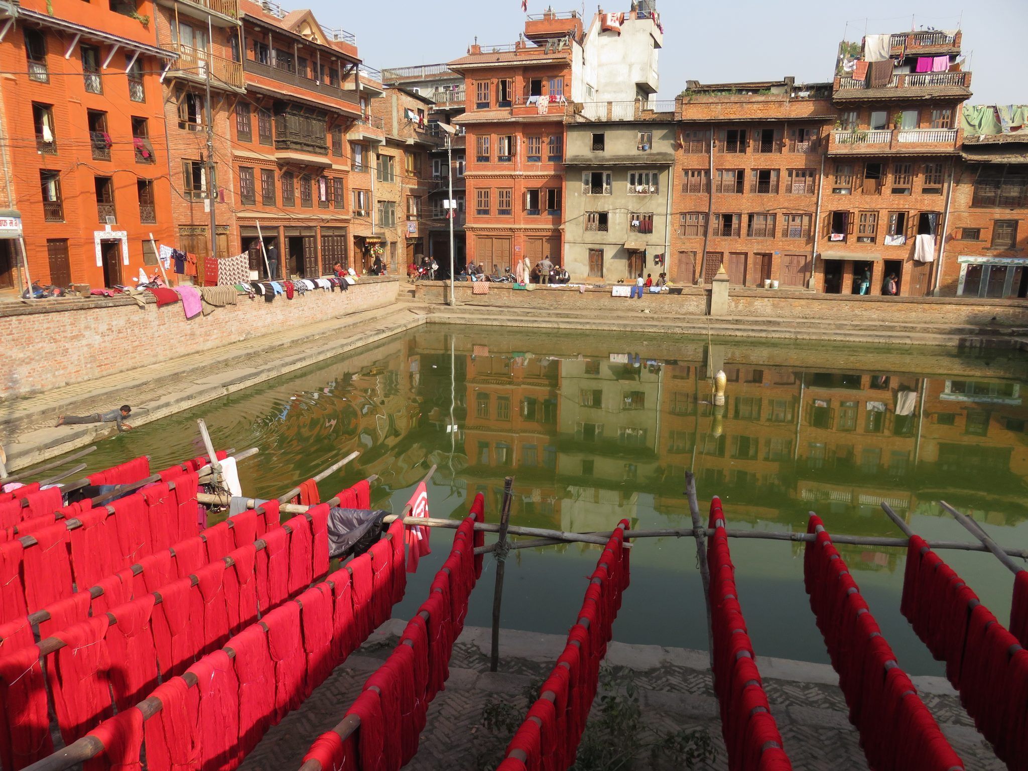 Estanque, Bhaktapur, Nepal