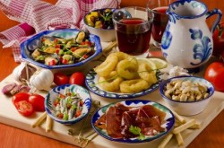 Spanish Tapas with Garnacha (Borsao 2012)