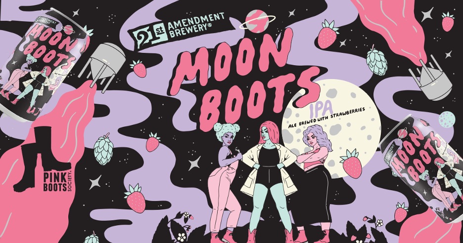 21st Amendment Brewery Teams Up with the Pink Boots Society & Animation