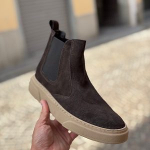 Stivaletto camoscio moro