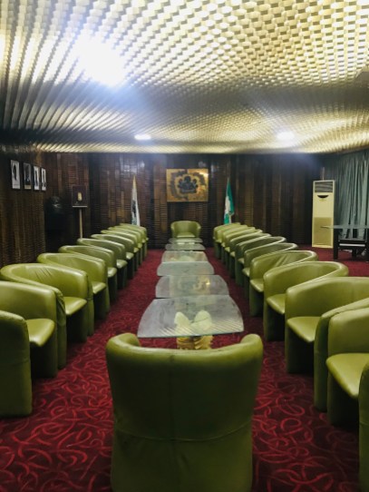 VIP conference room and lounge - Photo by Eyes of a Lagos Boy