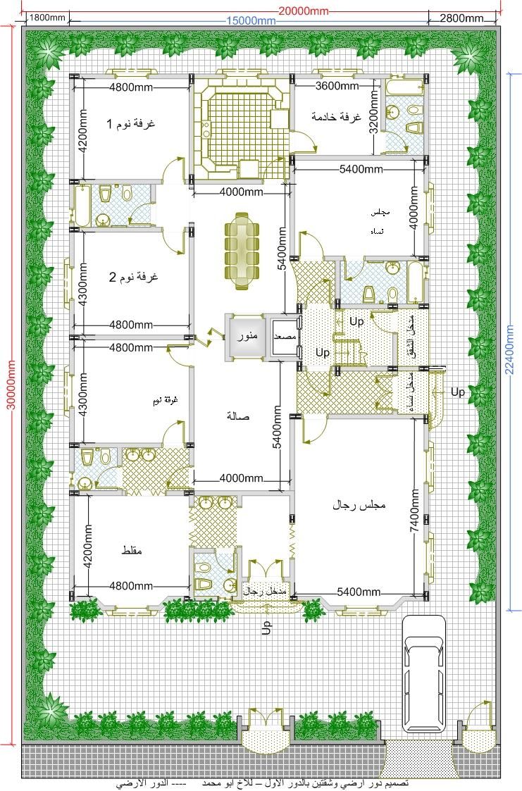 خرائط منازل مخطط بيت 180 متر دور واحد خرائط بيوت وفيلات دور واحد arab arch
