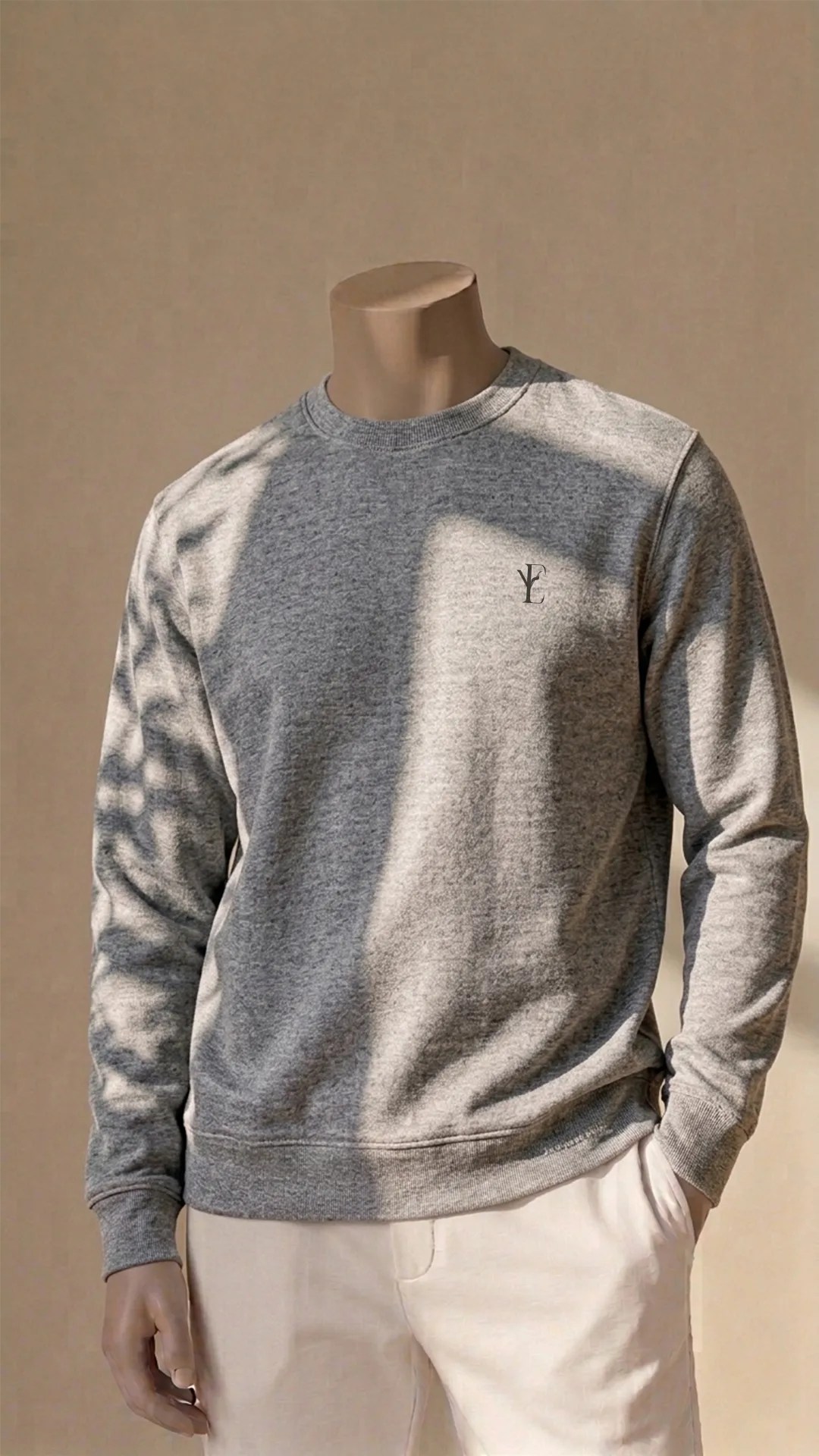 Eynaarah Unisex Heather Grey Sweatshirt