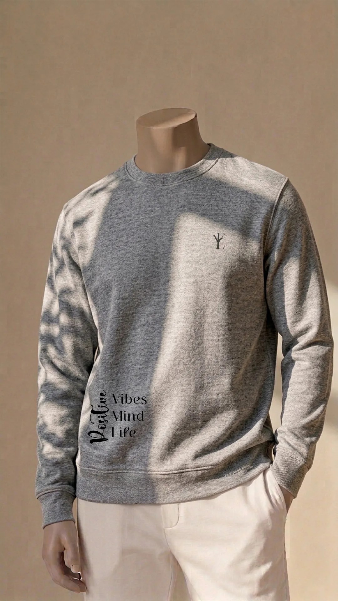 Eynaarah Unisex Heather Grey Sweatshirt
