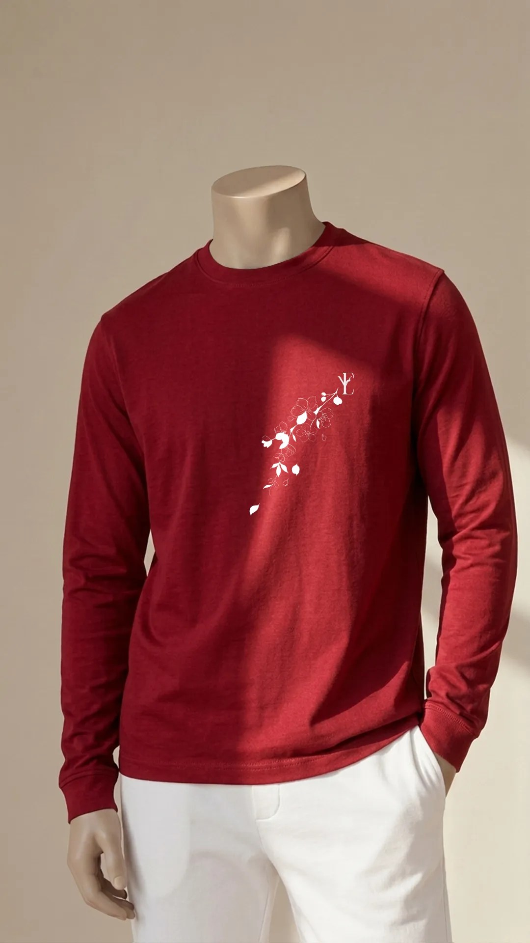 Unisex Red Tee Full Sleeves