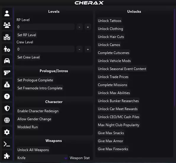 Cherax GTA Mod Menu EzMod Store Cherax Gta Menu Click1.webp