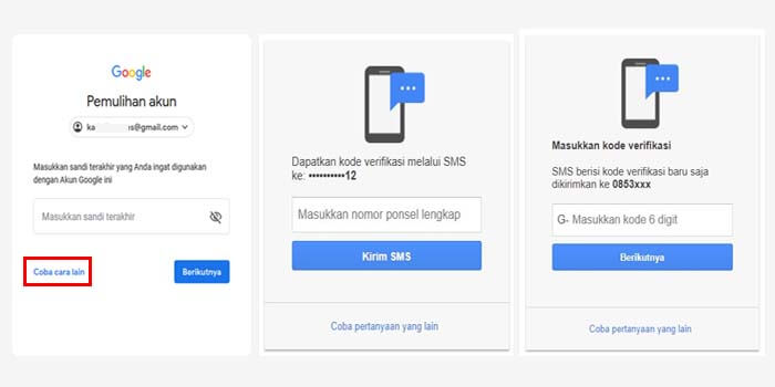 Masukkan nomor hp atau em. 4 Cara Mengatasi Lupa Password Gmail Terbaru 2021