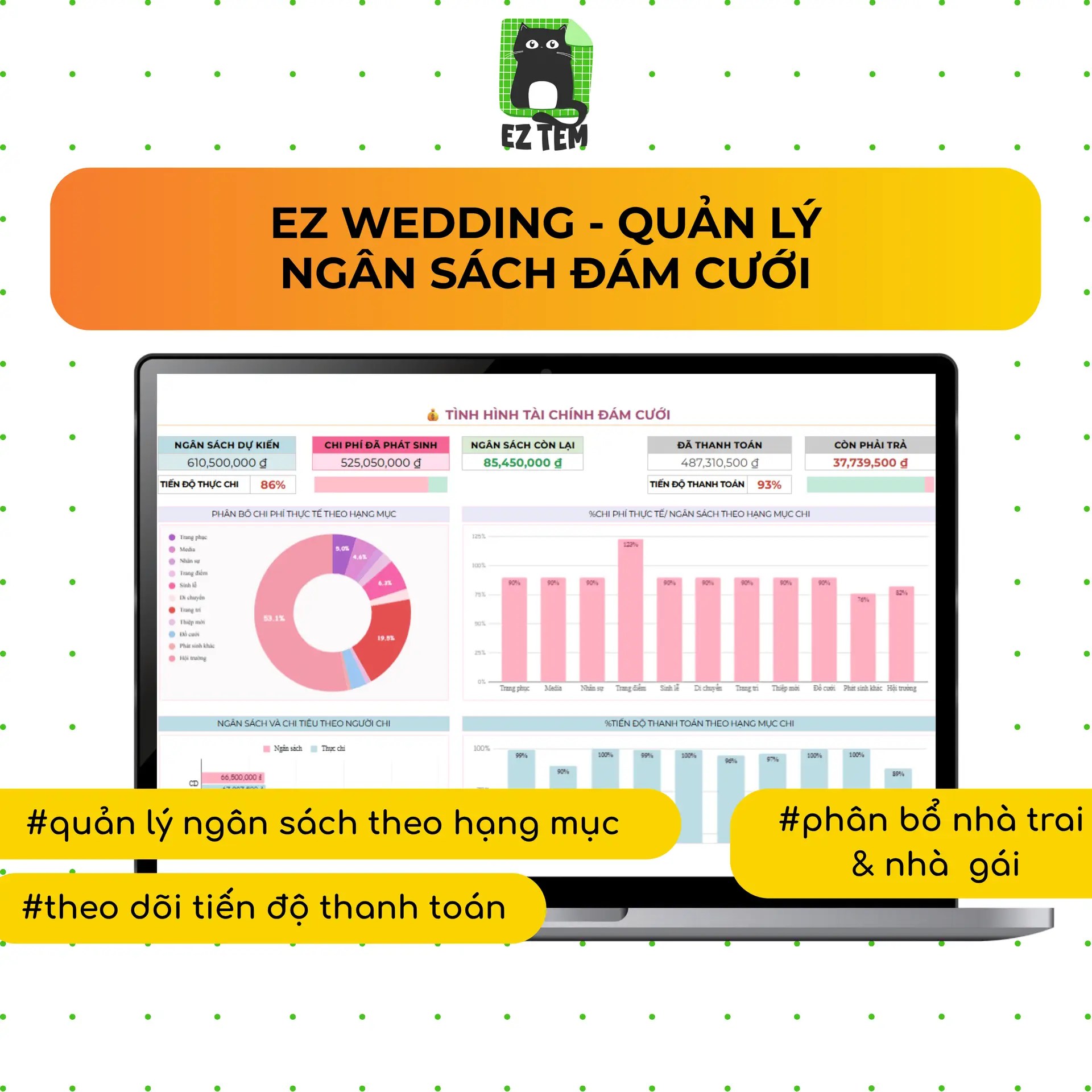 EZ Wedding - Quản lý Ngân sách Đám cưới