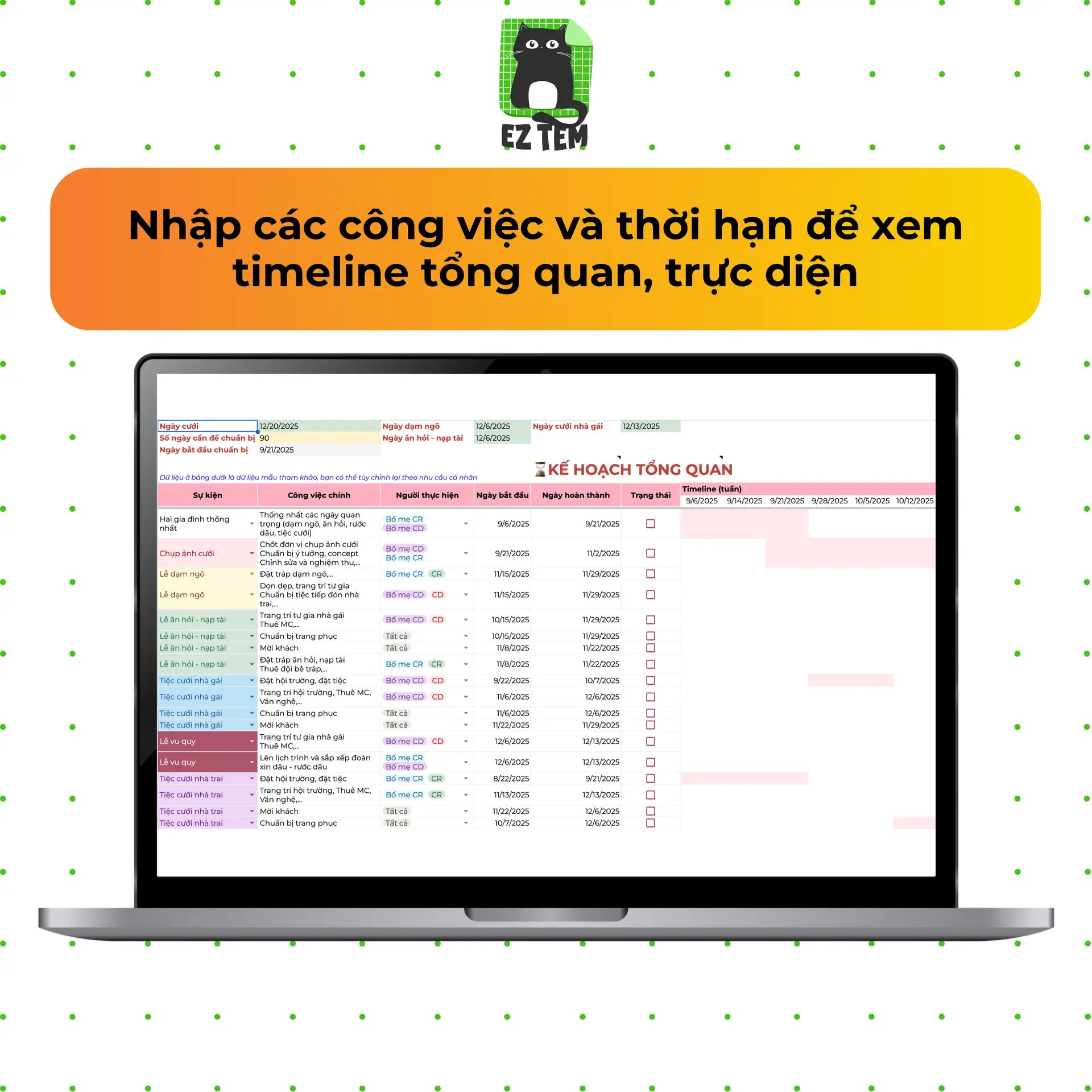 EZ Wedding - Kế hoạch Đám cưới