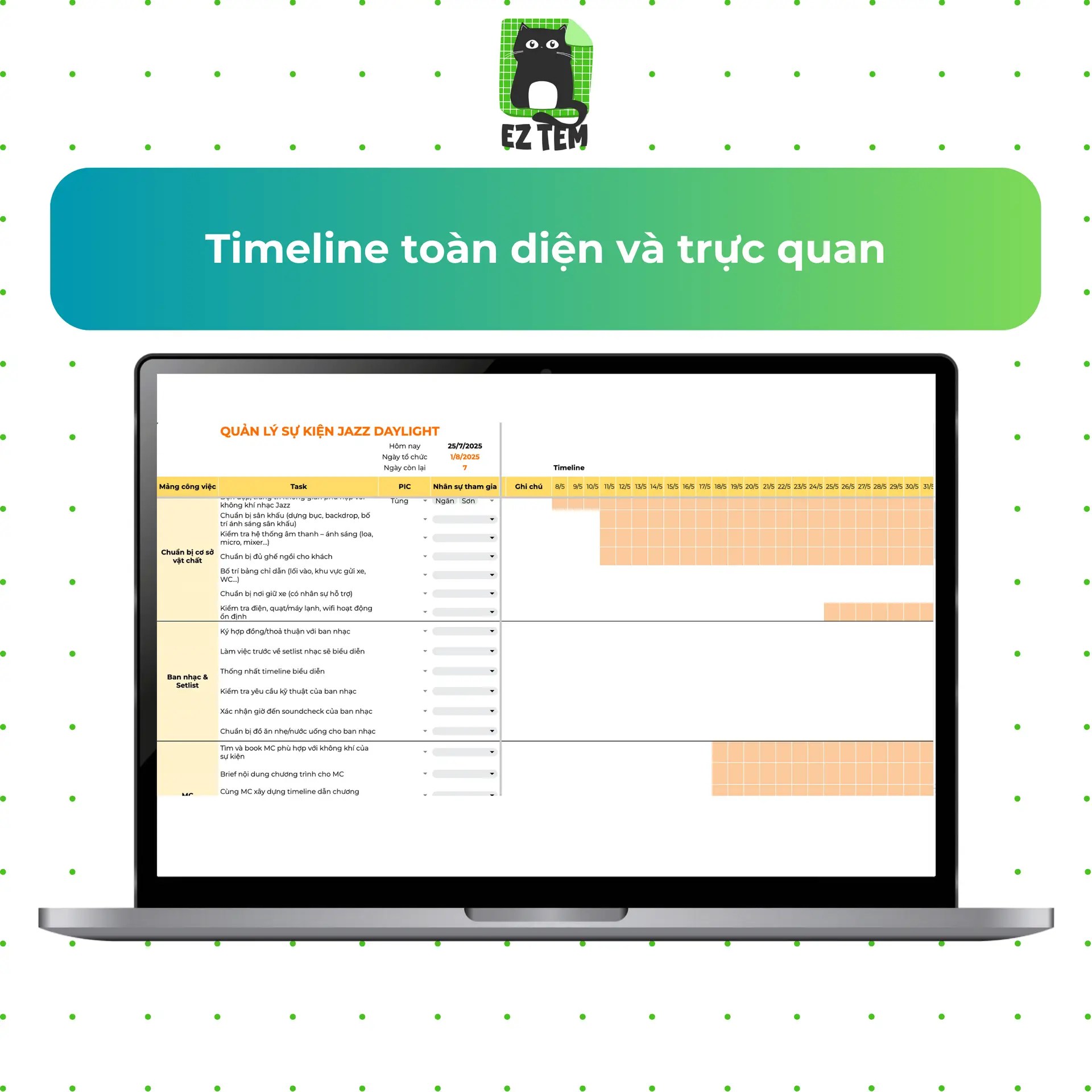 Xây dựng và quản lý kế hoạch tổ chức sự kiện/ chiến dịch marketing