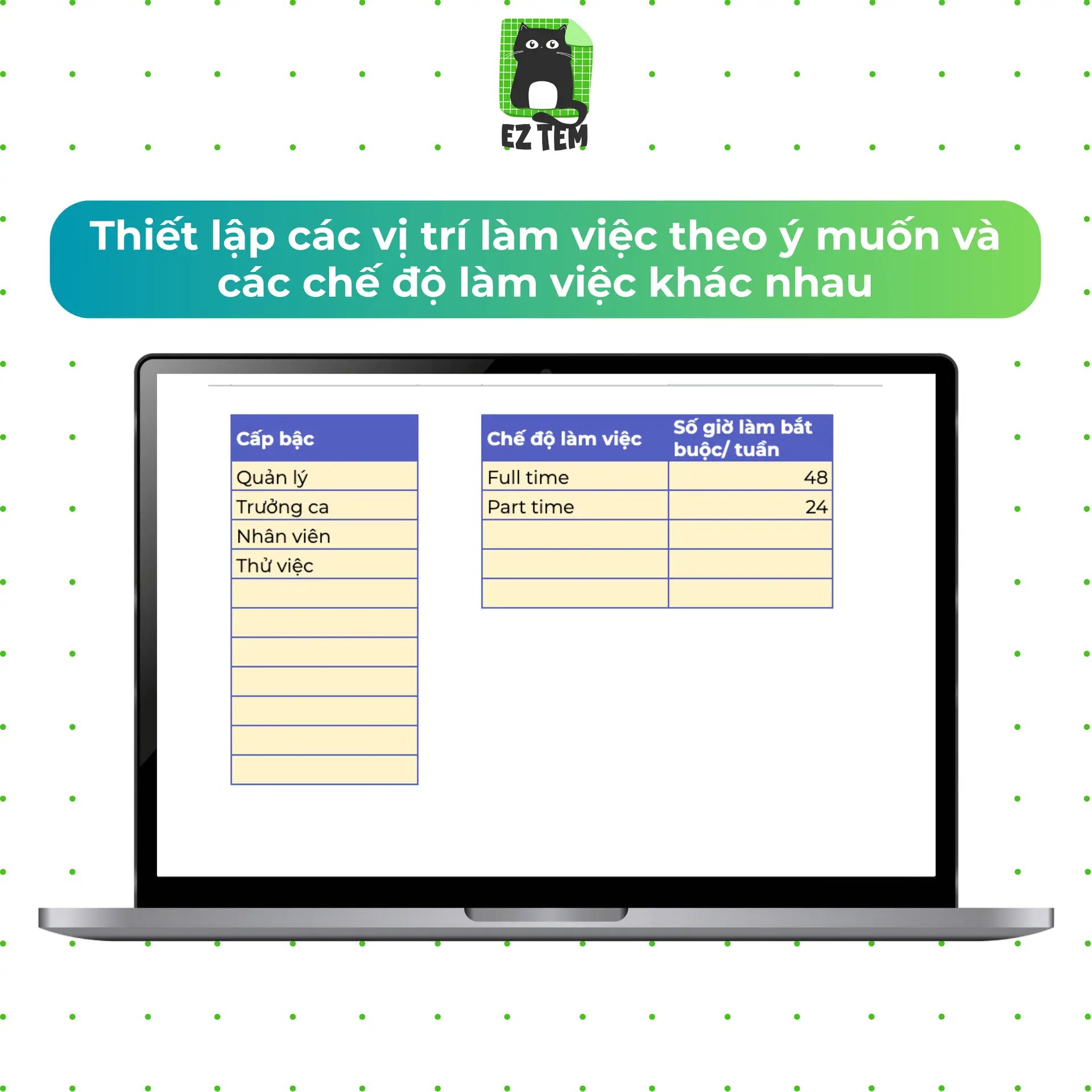 EZ F&B | Ghi nhận và quản lý thông tin nhân viên